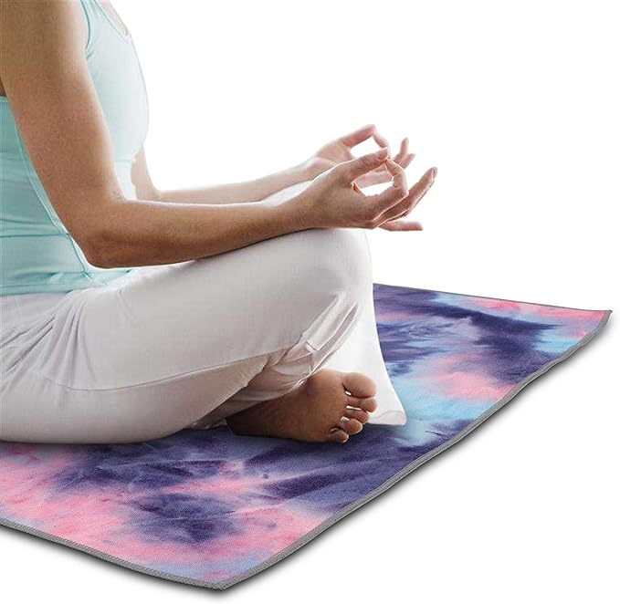 Yoga Towels , Non Slip Hot Yoga Towel Skidless Waffle Texture, 100% Absorbent Odorless Microfiber Yoga Blanket, Standard Sized 24 inchx1-GravixFit