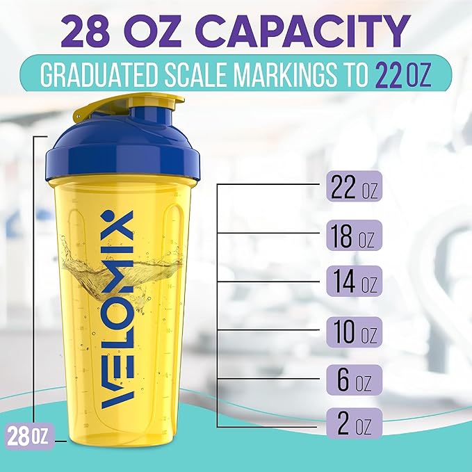 '-2 Pack- 28 oz Protein Shaker Bottles for Protein Mixes - 2x Wire Whisk | Leak Proof Shaker Cups for Protein Shakes | Protein Shaker Bottle Pack (Stand Strong Pack)-GravixFit