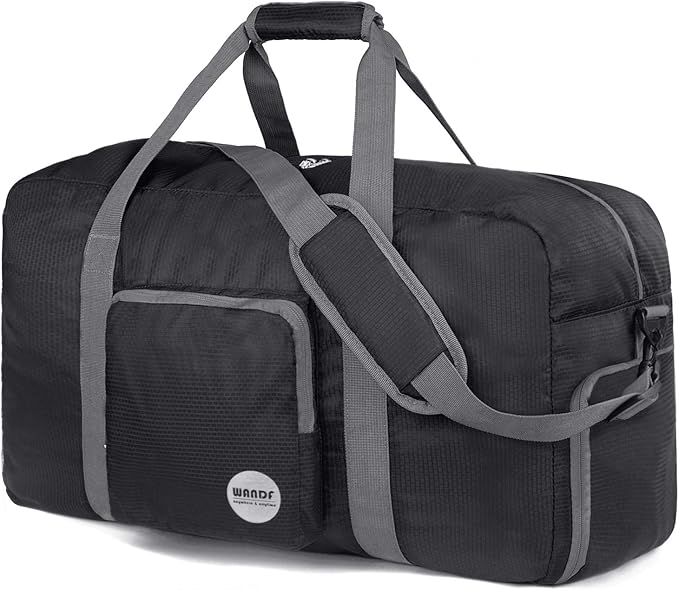 WANDF Foldable Travel Duffel Bag 60-120L Duffle Carry on for Women and Men-GravixFit