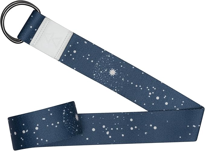 yogadesignlab YOGA DESIGN LAB | The Yoga Strap | Luxurious, Extra Long, Super Soft, Eco Printed | Studio Quality, Adjustable | Safely Stretch Further and Hold Longer | 8 ft Long-GravixFit