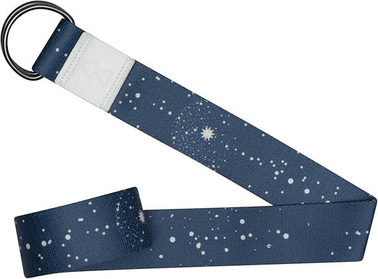 yogadesignlab YOGA DESIGN LAB | The Yoga Strap | Luxurious, Extra Long, Super Soft, Eco Printed | Studio Quality, Adjustable | Safely Stretch Further and Hold Longer | 8 ft Long-GravixFit