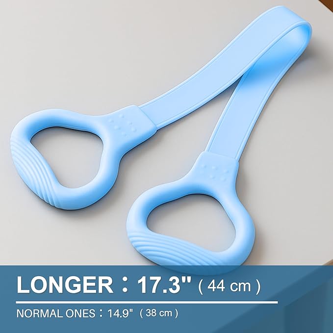 LEZER Figure 8 Resistance Band, Fitness Elastic Rope, Execrise Workout for Arm, Back, Chest and Shoulder, Yoga, Pilates, Stretching, Physical Therapy Equipment-GravixFit