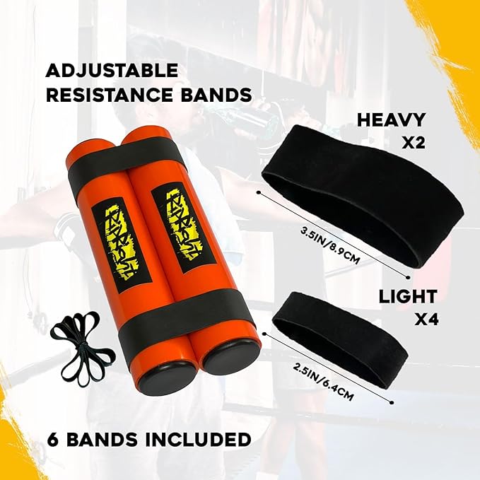 RipStick, Workout Equipment for Joint Rehab, Shoulder and Resistance Training, Muscle Building and Core Workout Equipment with 6 Adjustable Resistance Bands-GravixFit