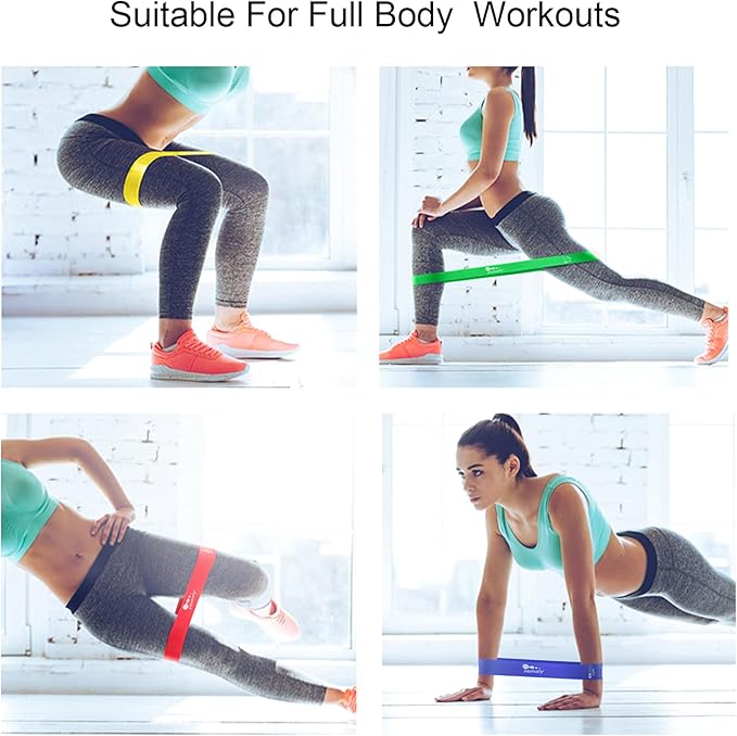 Resistance Bands Set, Himaly Exercise Bands Strength Training Fitness Bands Workout Elastic Bands with Legs Ankle Straps, Door Anchor, Handles & Carry Bag for Home Outdoor Workouts-GravixFit