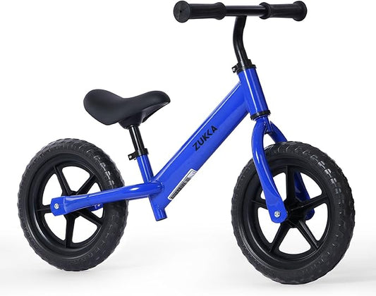 12 inch Toddler Balance Bike Adjustable Handlebar & Seat Anti-Slip Grip Suitable for 2-5 Years Old with Footrest Lightweight for Tolddlers Boys Girls Multiple Colors to Choose-GravixFit