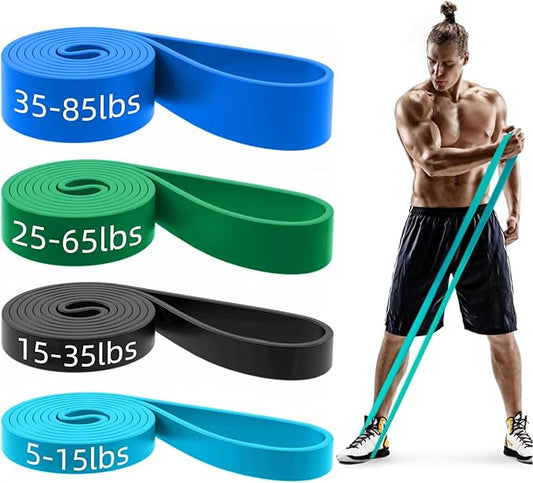 Pull Up Bands, Resistance Bands, Pull Up Assistance Bands Set for Men & Women, Exercise Workout Bands for Working Out, Body Stretching, Physical Therapy, Muscle Training-GravixFit