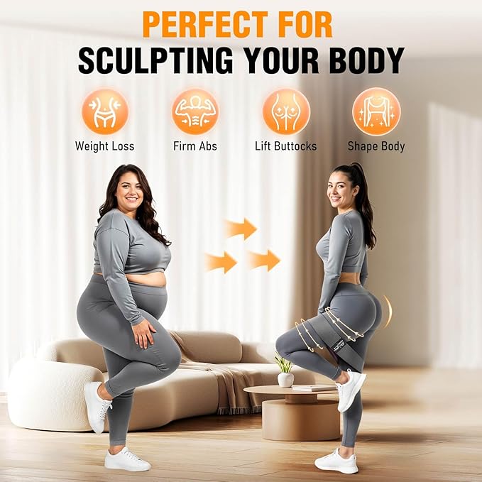 Fabric Resistance Bands for Working Out - Exercise Bands for Women and Men, Booty Bands for Legs and Glute, Yoga, Pilates, Rehab, Fitness and Home Workout-GravixFit