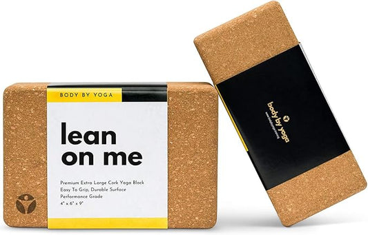 Premium Cork Yoga Blocks - Extra Large Yoga Block 2-Pack or Extra Tall 1-Pack for Inflexible Yogis | Natural, High-Density Cork for Superior Support & Stability | Optional Yoga Strap & Gift Box-GravixFit