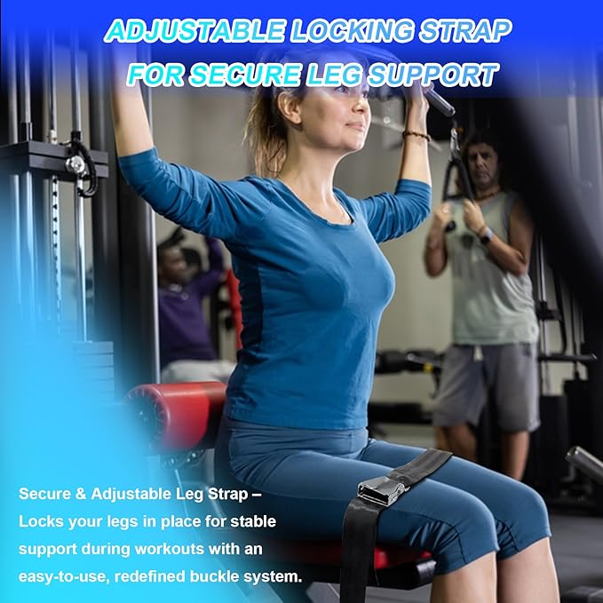 Nordic Hamstring Curl Strap with Quick-Release Buckle – Adjustable Leg Strap for Nordic Curls, Leg Extensions & Home Gym Workouts – Easy to Use for Men & Women-GravixFit