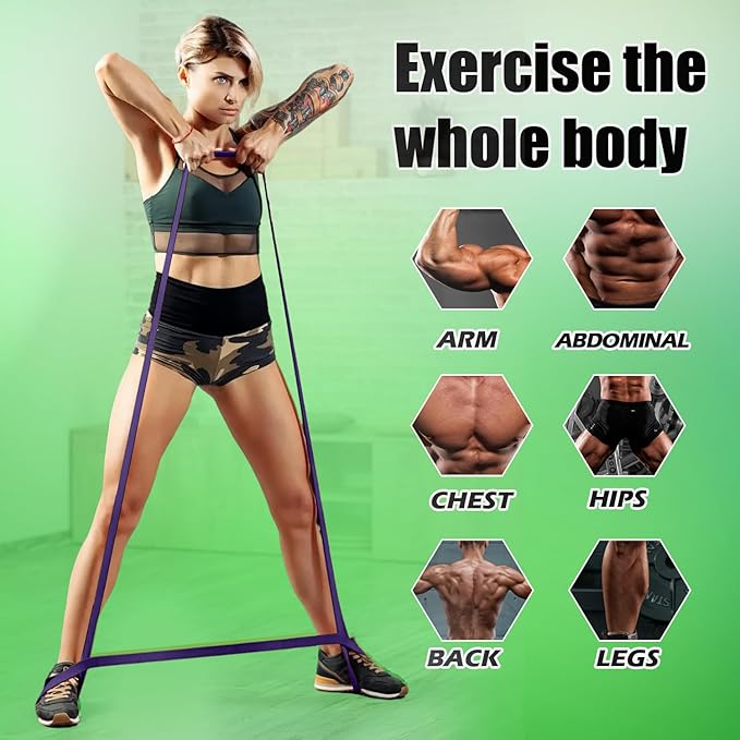 WHATAFIT Resistance Bands, Pull Up Assistance Bands, Exercise Bands, Workout Bands Set for Men and Women Home Fitness, Body Stretching, Strength Training, Physical Therapy-GravixFit