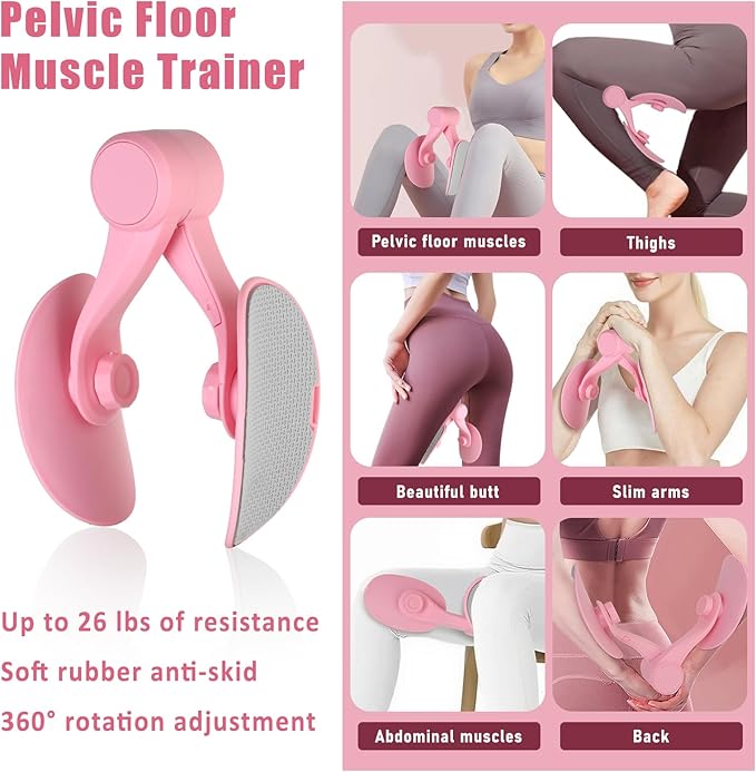 Pilates Kit for Home Workouts Women, Pilates Equipment with Pelvic Floor Exercise Devices, Figure 8 Resistance Band,Booty Bands, Large Yoga Ball for Pregnancy, Kegel Exercise, Physical Therapy-GravixFit