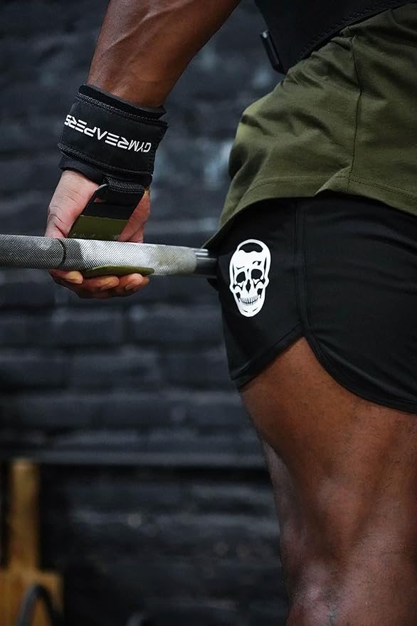 Gymreapers Weight Lifting Hooks (Pair), Heavy Duty Power Wrist Straps Hand Grip Support For Deadlifts, Pull Ups, Shrugs - Gym Gloves For Men and Women-GravixFit