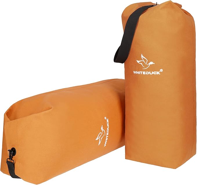 WHITEDUCK 25"x42" (430L) Top Load Canvas Duffel Bag – Military-Grade, Tear-Proof & Weatherproof, Heavy Duty for Travel, Outdoors & Military Use, with Padlock Compatibility, 5 Colors-GravixFit