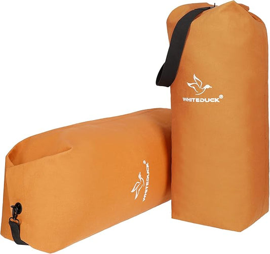 WHITEDUCK 25"x42" (430L) Top Load Canvas Duffel Bag – Military-Grade, Tear-Proof & Weatherproof, Heavy Duty for Travel, Outdoors & Military Use, with Padlock Compatibility, 5 Colors-GravixFit