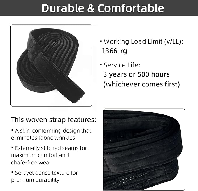 PRIOR FITNESS Aerial Yoga Straps 2m/6.6ft - Heavy Duty Circus Loops for Trapeze & Acrobatics[2 Pack],1850kg Load Capacity Medical-Grade Nylon-GravixFit