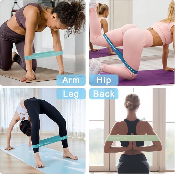 Resistance Bands for Working Out, Exercise Bands with 5 Resistance Levels Fit for Home Fitness, Strength Training, Natural Latex Resistance Band Include Instruction Guide and Carry Bag-GravixFit