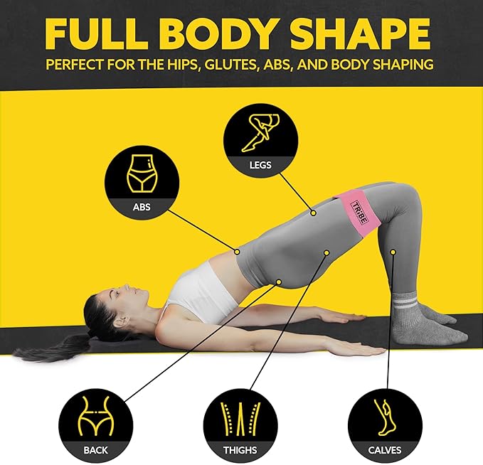 Fabric Resistance Bands for Working Out - Booty Bands for Women and Men - Exercise Bands Resistance Bands Set - Workout Bands Resistance Bands for Legs - Fitness Bands-GravixFit