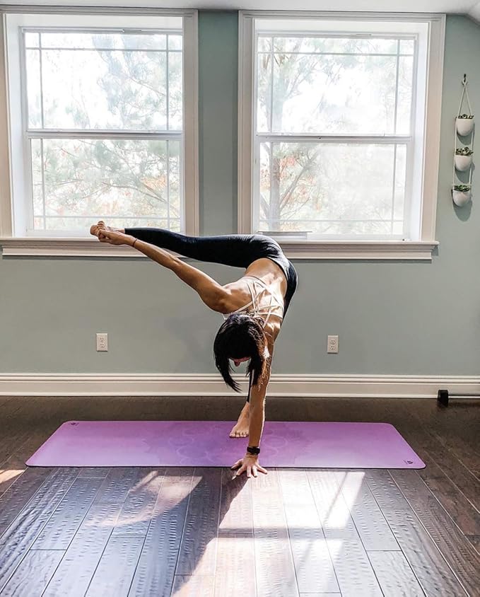 Clever Yoga Liquid Balance Thick Yoga Mat - Pro Exercise Yoga Mat with Non-Slip Surface for Home Gym, Earth-Friendly & Recyclable Pilates and Workout Pad Women & Men, 4.5 mm-GravixFit