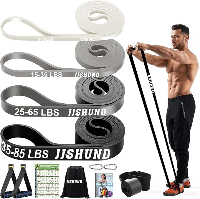 Resistance Bands Set, Pull Up Assistance Bands Pull Up Bands Exercise Bands for Men Women, Workout Bands for Working Out, Muscle Strength Training, Body Stretching-GravixFit