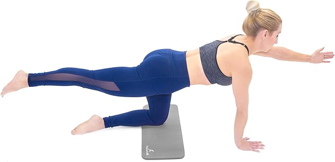 ProsourceFit Extra Thick Yoga Knee Pad and Elbow Cushion 15mm (5/8”) Fits Standard Mats for Pain Free Joints in Yoga, Pilates, Floor Workouts-GravixFit