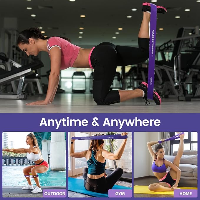 Resistance Bands for Working Out Exercise Loop Bands Workout Bands Set for Men Women Body Stretching, Crossfit Training, Home Workout, Physical Therapy, Booty Legs, Set of 5-GravixFit