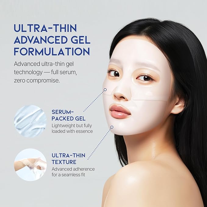 #OOTD Collagen, Hyaluronic Acid & Peptides for Elasticity, Hydration, and Firming. Lifting Hydrogel Sheet Mask - Face Mask (5pcs)-GravixFit