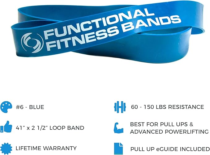 Functional Fitness Pull Up Assist Resistance Bands | Heavy Duty Exercise Bands for Powerlifting, Mobility, and Stretching | Travel Friendly Resistance Bands for Workout-GravixFit