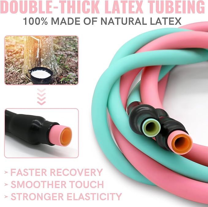 Aihoye Resistance Bands for Working Out, Exercise Bands with Handles, Stretch Bands for Exercise, Workout Bands with Door Anchors for Physical Therapy & Strength Training-GravixFit