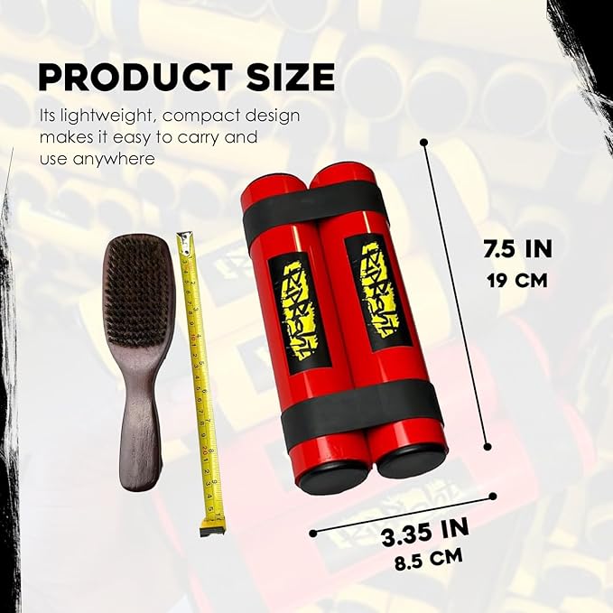 RipStick, Workout Equipment for Joint Rehab, Shoulder and Resistance Training, Muscle Building and Core Workout Equipment with 6 Adjustable Resistance Bands-GravixFit