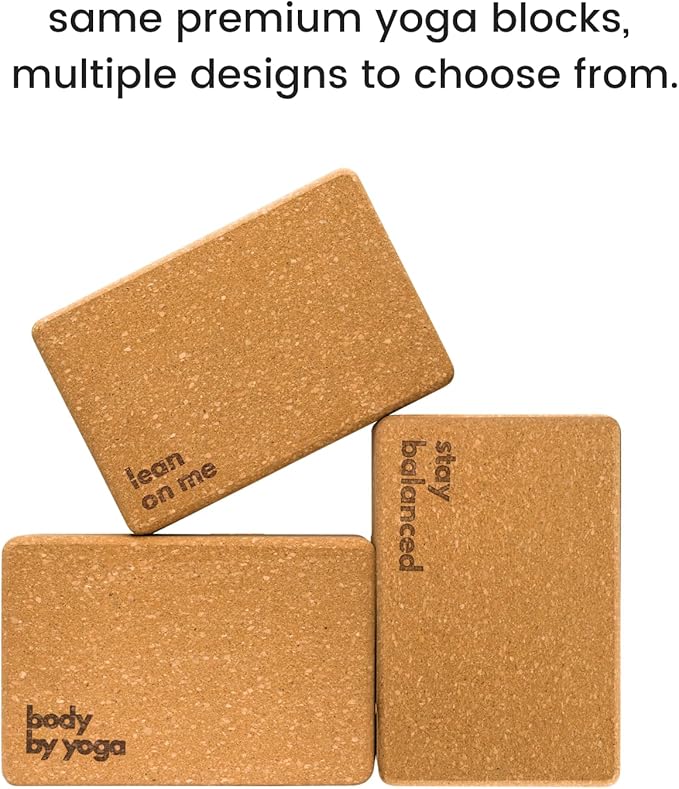 Premium Cork Yoga Blocks - Extra Large Yoga Block 2-Pack or Extra Tall 1-Pack for Inflexible Yogis | Natural, High-Density Cork for Superior Support & Stability | Optional Yoga Strap & Gift Box-GravixFit