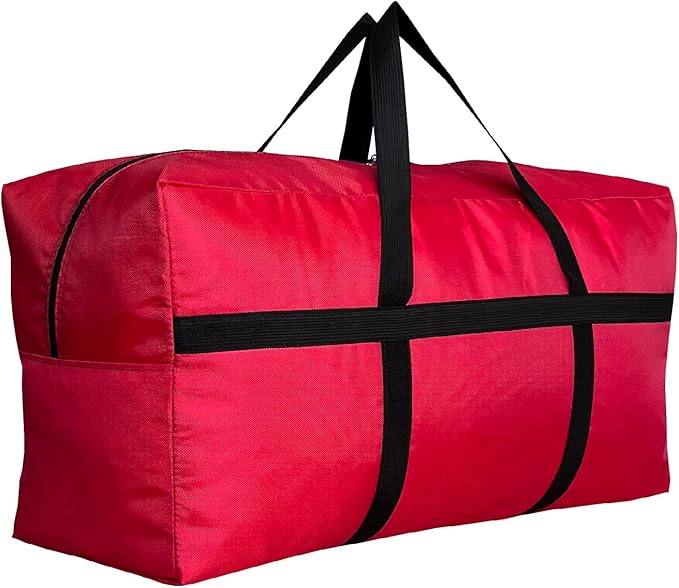 Extra Large Storage Duffle Bag with Zippers and Handles, Big Foldable Duffle Bag for Travel-GravixFit