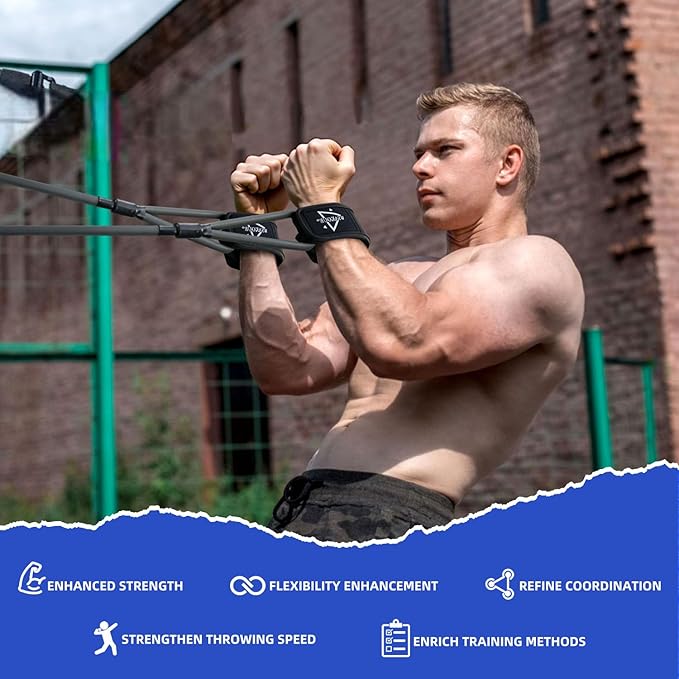 Baseball Resistance Bands - Arm Strengthening Trainer for Pitchers & Players, Softball Pitching Equipment & Sports Accessories-GravixFit