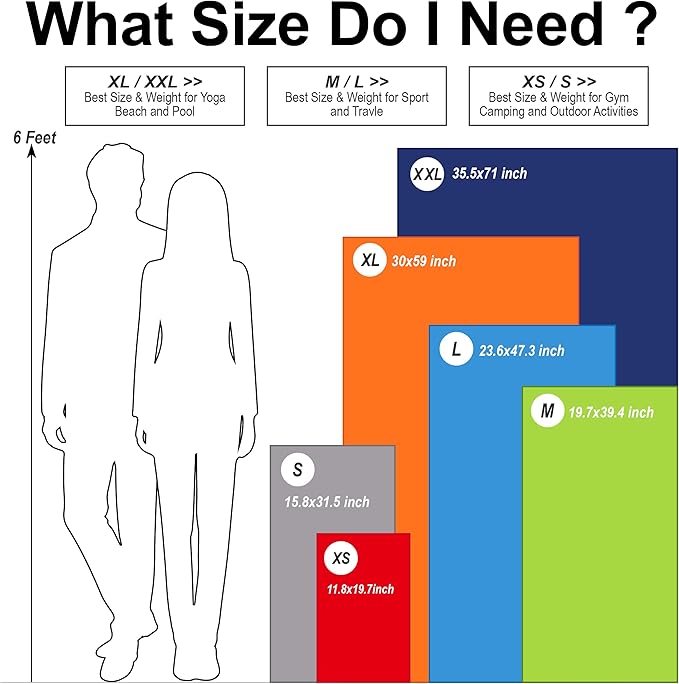 4Monster Camping Towels Super Absorbent, Fast Drying Microfiber Travel Towel, Quick Dry Ultra Soft Compact Gym Towel for Swimming Beach Hiking Yoga Travel Sports Backpack (71.00" x 35.00", Gray)-GravixFit