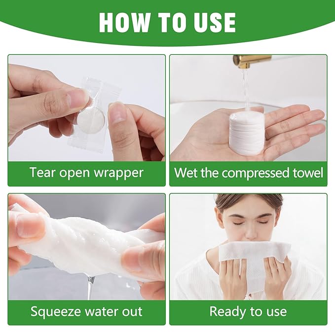 1000 PCS Compressed Towel, Mini Compressed Towel Tablets, Disposable Compressed Face Towels, Camping Towel, Portable Bulk Compressed Coin Tissues for Home, Travel, Outdoor Sports-GravixFit