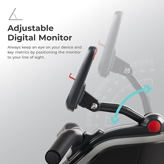 Sunny Health & Fitness Flip & Foldable Rowing Machine for Home w/Extended Slide Rail, Full-Body Workout, Low-Impact, Optional Extra Long Rail, Quiet Rail Cover, Water Motion and Free SunnyFit App-GravixFit