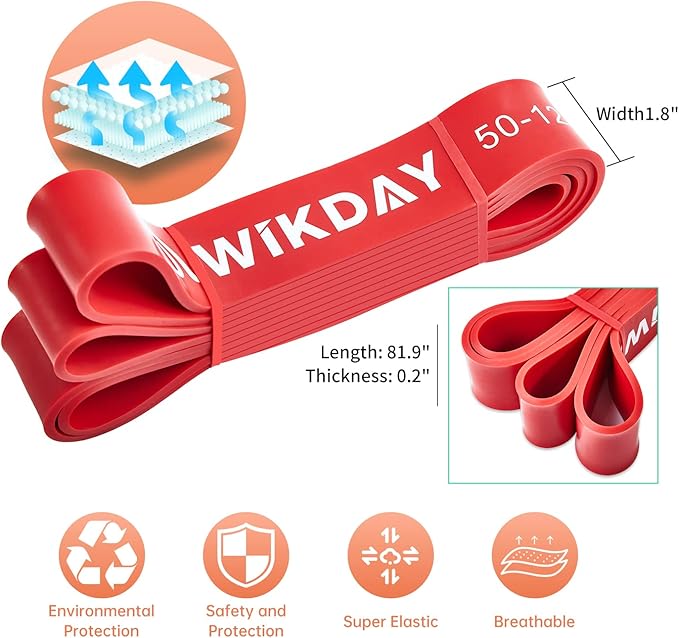 Resistance Bands for Working Out, Exercise Bands, Workout Bands, Pull Up Assistance Bands for Body Stretching Training Physical Therapy Muscle Training for Men & Women-GravixFit