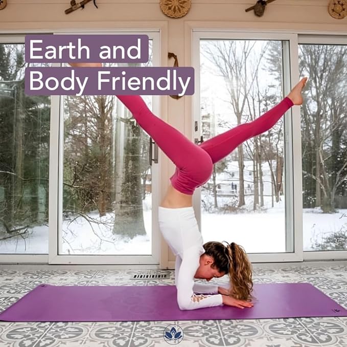 Clever Yoga Liquid Balance Thick Yoga Mat - Pro Exercise Yoga Mat with Non-Slip Surface for Home Gym, Earth-Friendly & Recyclable Pilates and Workout Pad Women & Men, 4.5 mm-GravixFit