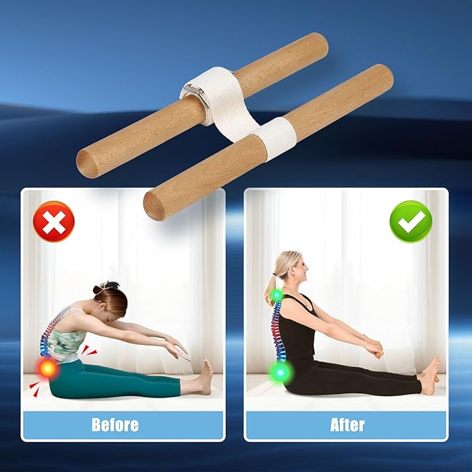 –Innovative Stretching Equipment for Enhanced Flexibility, Pain Relief, and Improved Mobility. it Improves Posture and Offers Adjustable Length Easily Perform Yoga and Stretching, and at Home!-GravixFit