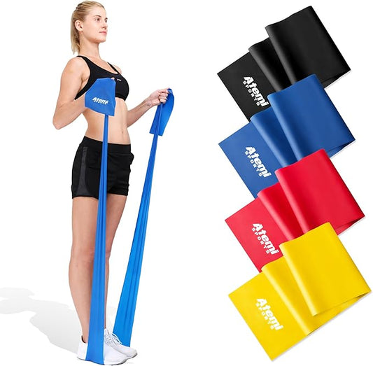 Exercise Bands for Physical Therapy | Resistance Band for Fitness, Yoga, Pilates | Long Resistance Bands for Working Out | Elastic Band for Exercise | Stretch Band-GravixFit