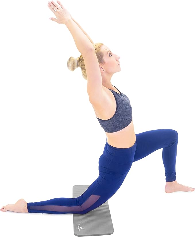 ProsourceFit Extra Thick Yoga Knee Pad and Elbow Cushion 15mm (5/8”) Fits Standard Mats for Pain Free Joints in Yoga, Pilates, Floor Workouts-GravixFit