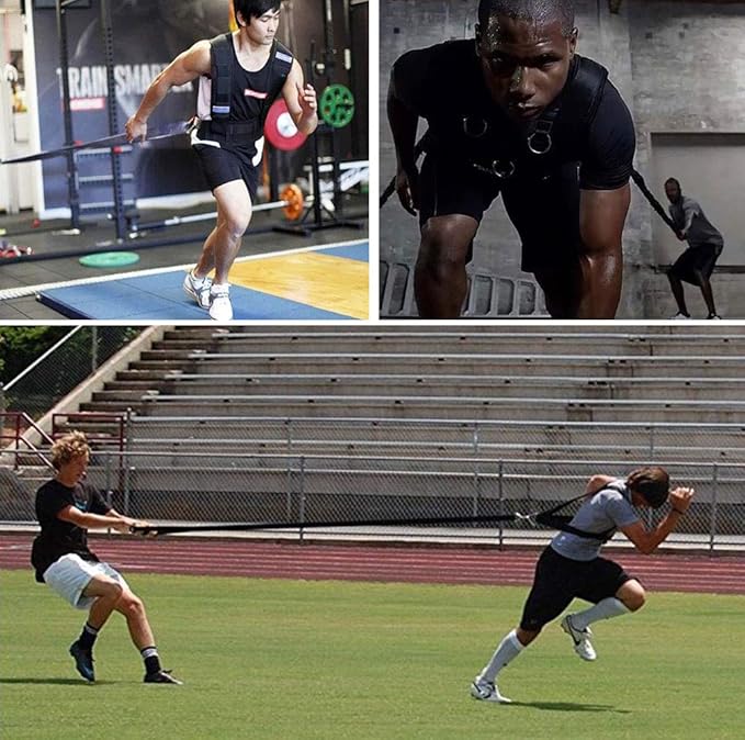 YNXing Resistance Training Rope Explosive Force Bounce Physical Training Resistance Rope Improving Speed, Stamina and Strength-GravixFit