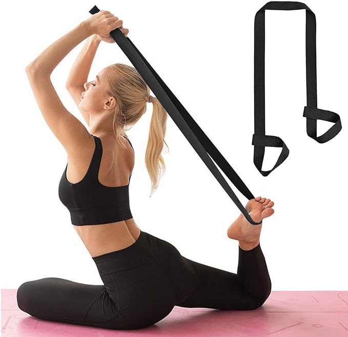 ZOOEASS Yoga Mat Strap, Adjustable Durable Yoga Mat Carrier & Stretching Strap, Multiple Color Choices-GravixFit