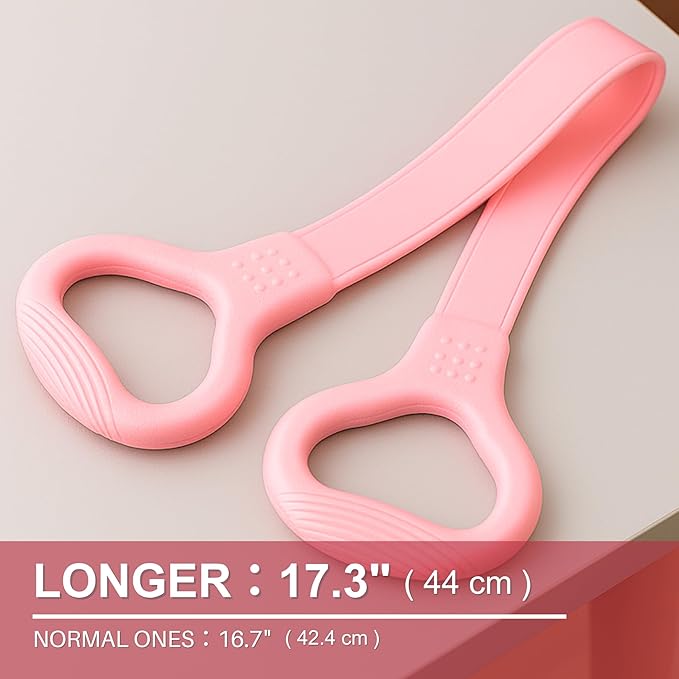 LEZER Figure 8 Resistance Band, Fitness Elastic Rope, Execrise Workout for Arm, Back, Chest and Shoulder, Yoga, Pilates, Stretching, Physical Therapy Equipment-GravixFit