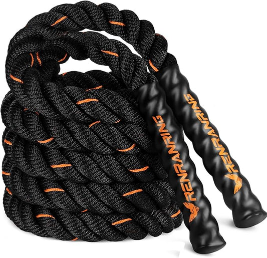 Weighted Jump Rope for Men and Women, 3lb 4lb 5lb Adult Heavy Skipping Rope, Jumprope for Fitness,Workout Equipment, Fitness Equipment for Home Gym Exercise,Improve Strength and Building Muscle-GravixFit