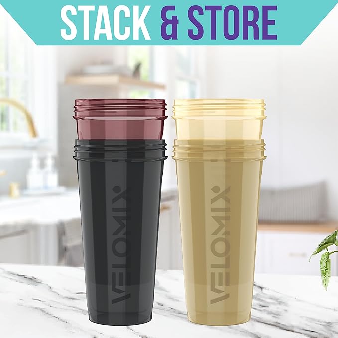 '-4 PACK- 28 oz Protein Shaker Bottle for Protein Mixes - 4x Wire Whisk | Leak Proof Shaker Cups for Protein Shakes | Protein Shaker Bottle Pack | Protein Shake Cup (Burgundy Pack)-GravixFit