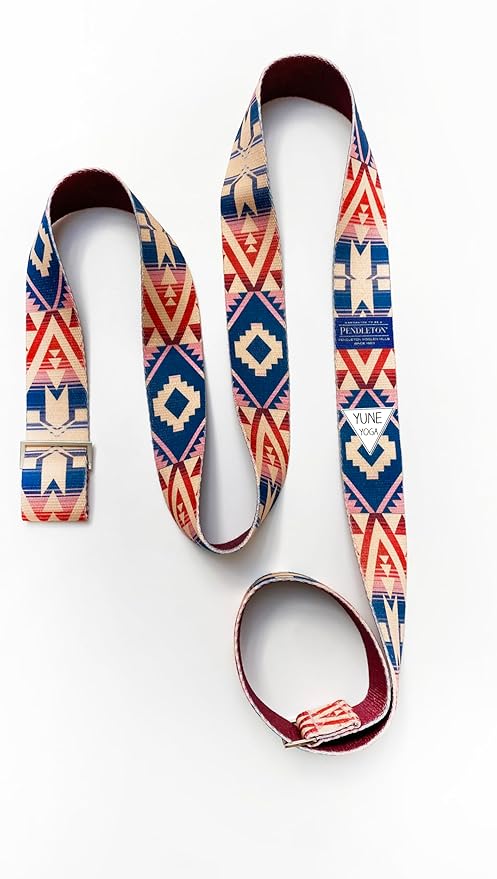 Yune Yoga x Pendleton Strap – Canyonlands Design – 100% Cotton Yoga Stretching & Carrying Strap – Eco-Friendly, Durable, Adjustable – Ideal for All Yoga Levels-GravixFit