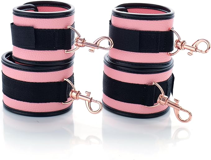 6pcs Black PU Adjustable Straps Sports Training Fitness Gear Home Yoga Set-GravixFit