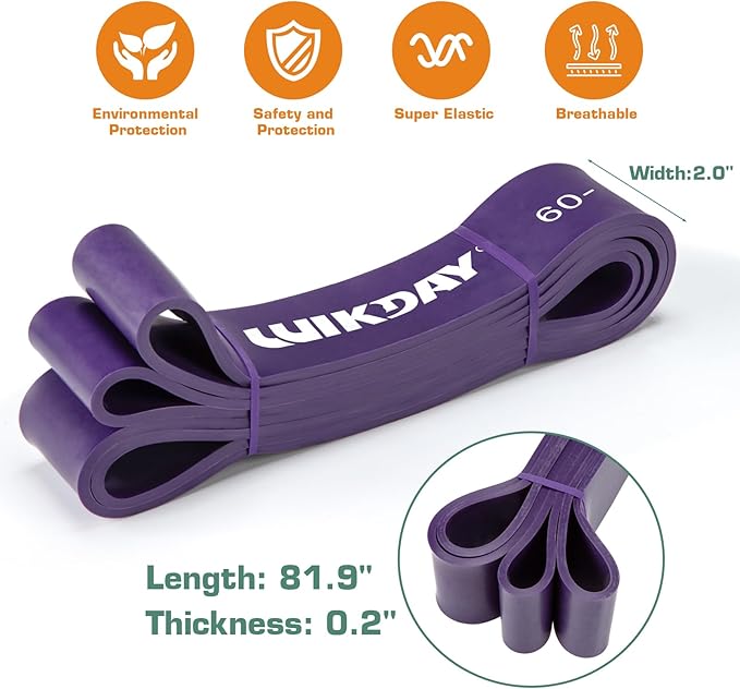 Resistance Bands for Working Out, Exercise Bands, Workout Bands, Pull Up Assistance Bands for Body Stretching Training Physical Therapy Muscle Training for Men & Women-GravixFit