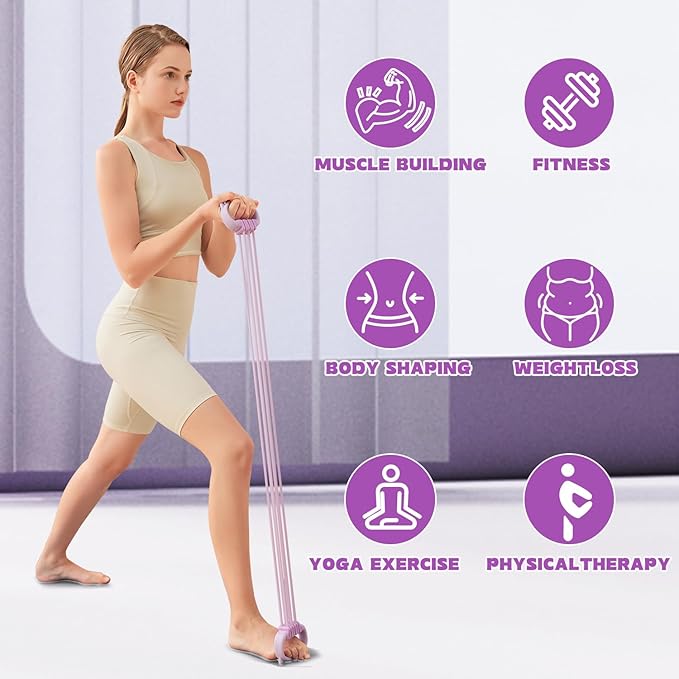 Resistance Bands with Handles, Single Resistance Bands, Exercise Bands with Comfortable Handles, Resistance Training, Physical Therapy, Home Workouts, Fitness, Pilates-GravixFit