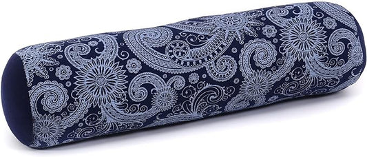 Leewadee Small Yoga Bolster – Shape-Retaining Cervical Neck Roll, Tube Pillow for Comfortable Reading, Kapok Filling, 22 x 6 x 6 inches-GravixFit
